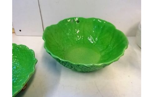 LOT DE 2 SALADIERS VERTS