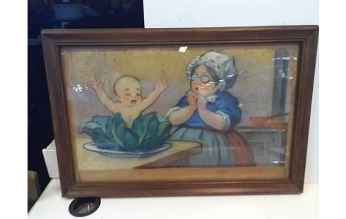 CADRE MERE ET ENFANT DANS CHOUX