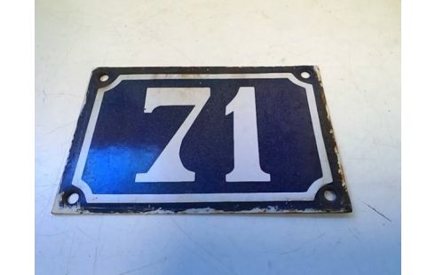 PLAQUE 71 METAL