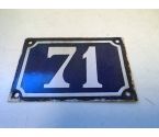 PLAQUE 71 METAL