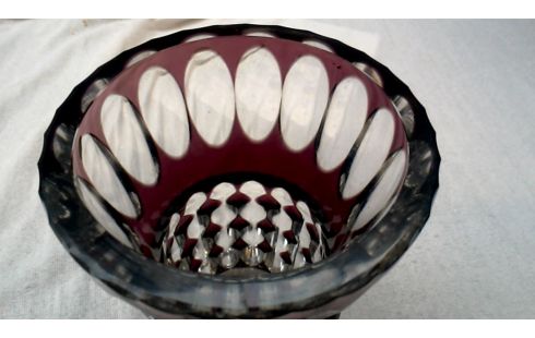 VASE KRISTALL BORDEAUX