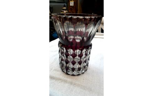 VASE KRISTALL BORDEAUX
