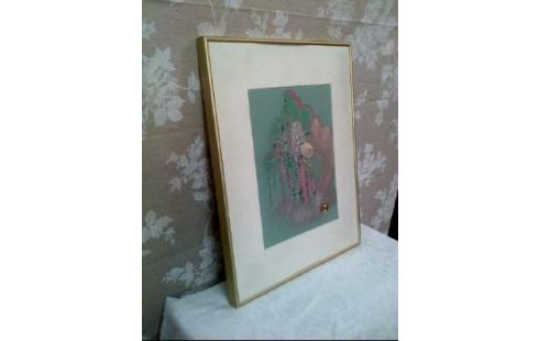 GEMÄLDE I.R. ABSTRAKT MIT MUSCHEL