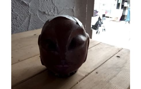 TETE EN GRÈS DECORATION