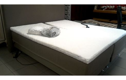 LIT 180X200 ELECTRIQUE GRIS MET