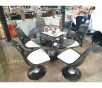 TABLE CHROMCRAFT SPACE AGE + 6 CHAISES