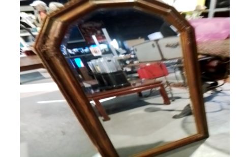 MIROIR BISEAUTE CADRE DORE