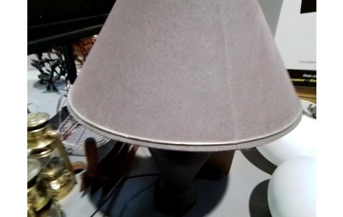 LAMPE ABJ BEIGE PIED GRIS PM