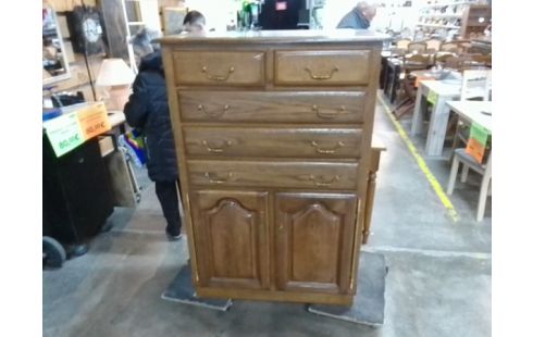 MEUBLE 5 TIROIRS 2 PORTES