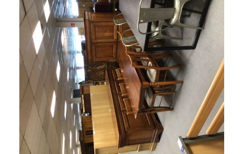 SALLE A MANGER COMPLETE MERISIER AVEC 6 CHAISES