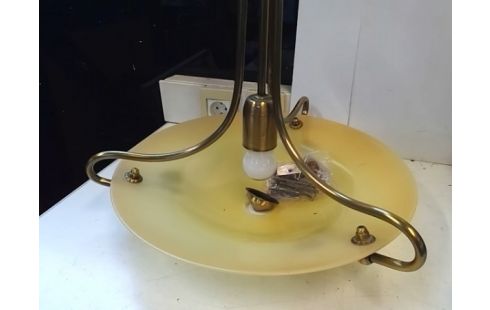 SUSPENSION VERRE ET DORE (AVEC VIS)