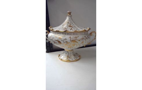 MILIEUD DE TABLE  JARDINIERE WIT/GOUD