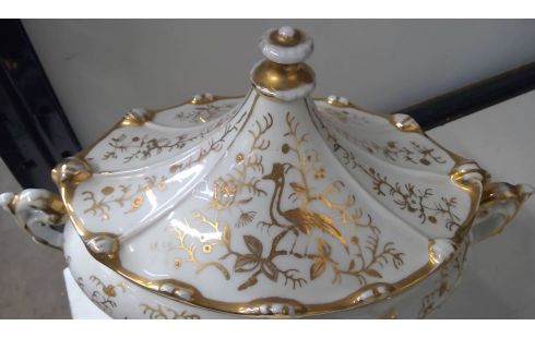 MILIEUD DE TABLE  JARDINIERE WIT/GOUD