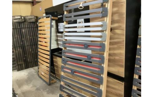 SOMMIER A LATTES 80X200 REGLABLE SUR PIEDS