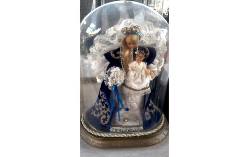 GLOBE GLACE OVALE BLEUE