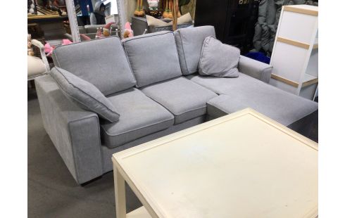 SALON MÉRIDIENNE TISSU GRIS