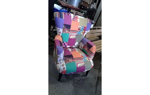 FAUTEUIL TISSU STYLE  PATCHWORK
