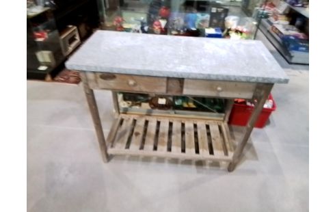 CONSOLE 2T DESSUS ZINC