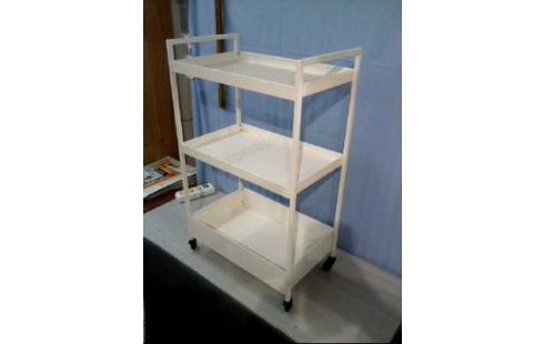 SERVIERWAGEN A.R. METALL WEIß 3-EBENEN