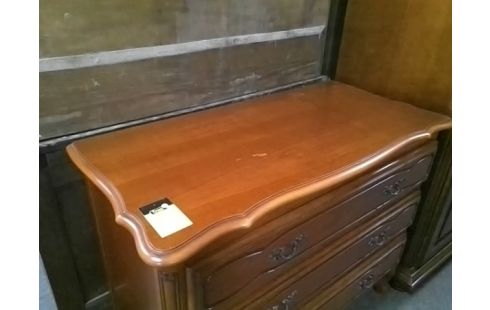 COMMODE 3 TIROIRS MERISIER STYLE LXV