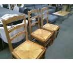 LOT DE 6 CHAISES PAILLEES