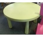 TABLE RONDE ENFANT PLASTIQUE VERTE