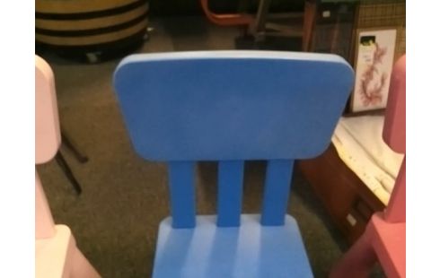 CHAISE ENFANT PLASTIQUE BLEUE