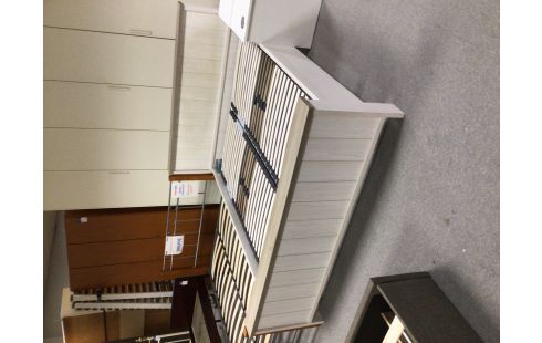 LIT 160X200 MODERNE BLANC AVEC SOMMIERS