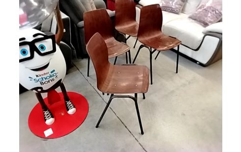 CHAISE PAGWOOD PAR PAGHOLZ LE LOT DE 4