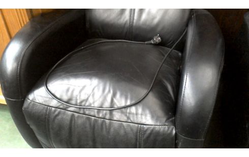 SILLÓN RELAX ELÉCTRICO NEGRO CUERO