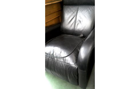 SILLÓN RELAX ELÉCTRICO NEGRO CUERO