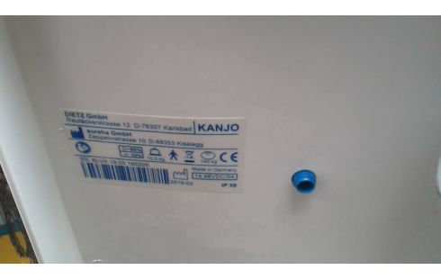 CHAISE ELECTRIQUE BLANCHE BLEUE