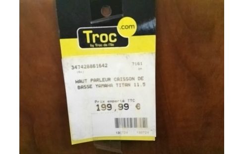 HAUT PARLEUR CAISSON DE BASSE YAMAHA TITAN 11.5