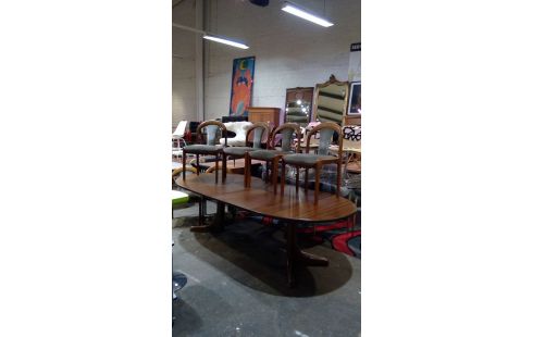 TISCH 70ER JAHRE, , #220;BKE #1363 #0 6 STÜHLE