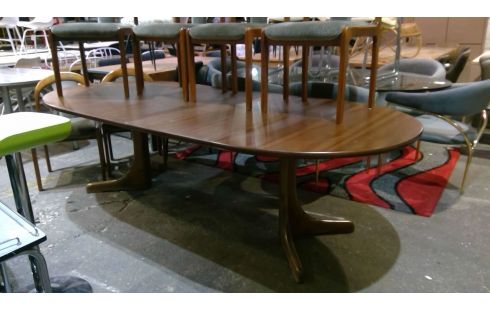 TISCH 70ER JAHRE, , #220;BKE #1363 #0 6 STÜHLE