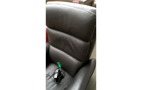 FAUTEUIL RELAX ELECTRIQUE NOIR CUIR