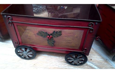 DECO-OBJECT TREIN METAAL 3 WAGONS