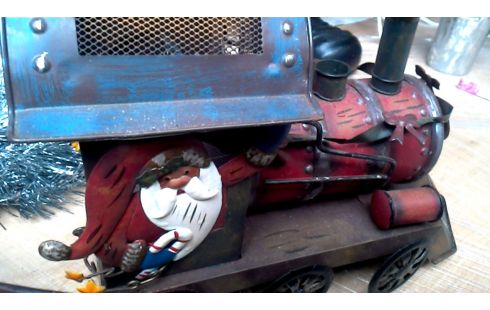 DECO-OBJECT TREIN METAAL 3 WAGONS