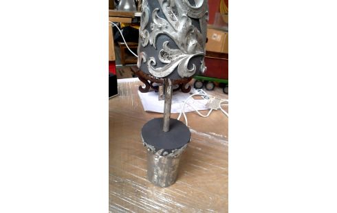 DECO-OBJECT KERSTBOOM GRIJS KUNSTSTOF