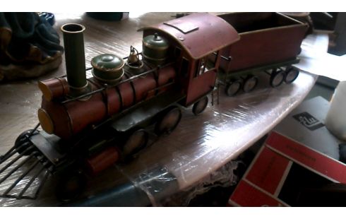 DECO-OBJECT TREIN METAAL 1 WAGON