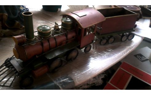 DECO-OBJECT TREIN METAAL 1 WAGON