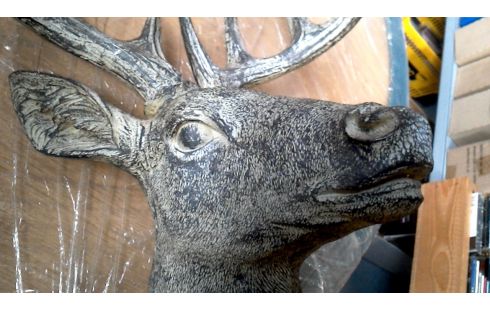 DECO-OBJECT HERT BUSTE KUNSTSTOF