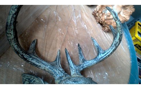 DECO-OBJECT HERT BUSTE KUNSTSTOF