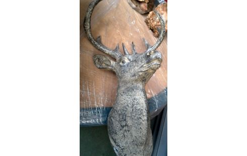 DECO-OBJECT HERT BUSTE KUNSTSTOF