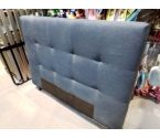 TETE DE LIT BLEUE 140
