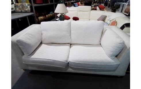 CANAPE ROCHE BOBOIS BLANC CASSÉ