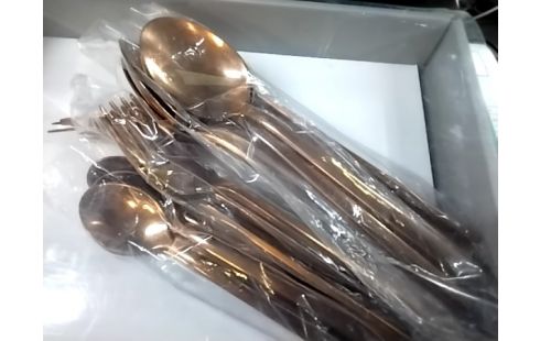 COUVERT INOX COULEUR BRONZE