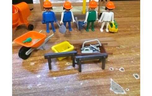 PLAYMOBIL TRAVAUX AVEC ECHAFFAUDAGE