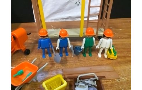 PLAYMOBIL TRAVAUX AVEC ECHAFFAUDAGE