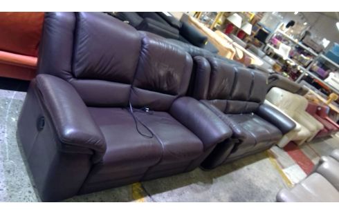 SALÓN 3 PLAZAS CUERO